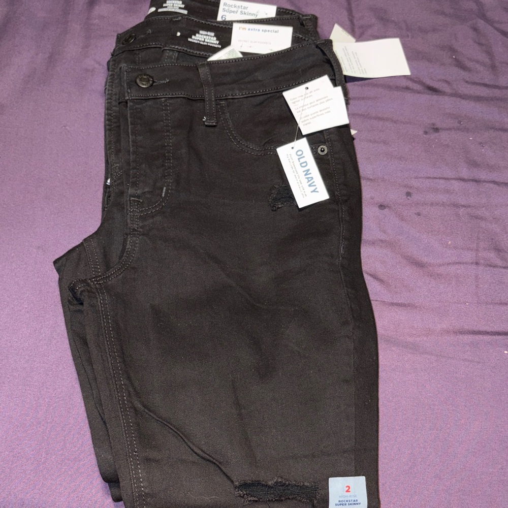 Old Navy Women's High Rise Jeans - Black